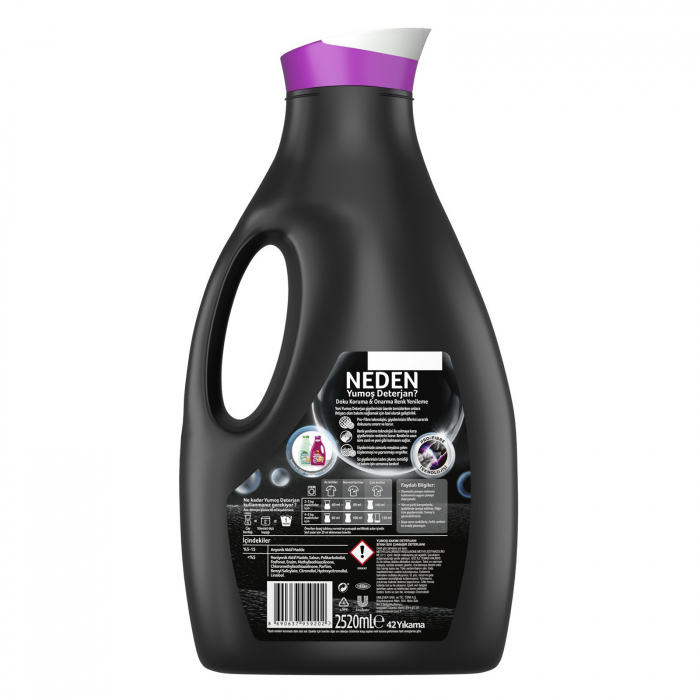 Detergent lichid Yumos Pentru Rufe Negre, 42 spalari, 2520 ml [2]