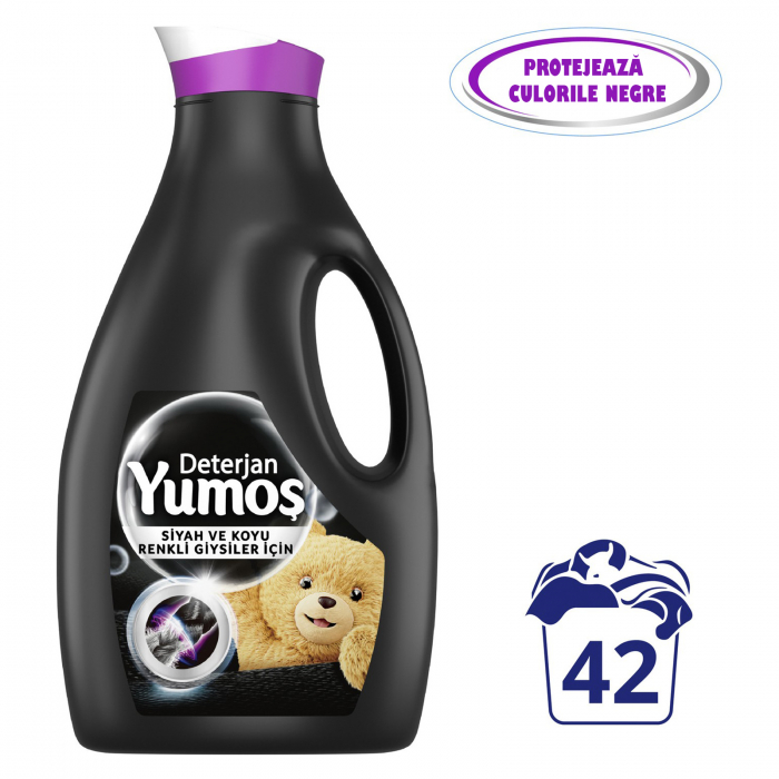 Detergent lichid Yumos Pentru Rufe Negre, 42 spalari, 2520 ml [3]