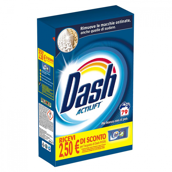 Detergent Rufe Pudra Dash Actilift, 5135g, 79 Spalari [1]