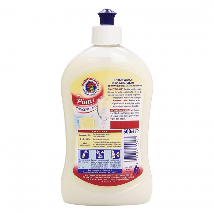 Detergent vase lichid concentrat Chante Clair Marsiglia, 500ml [2]