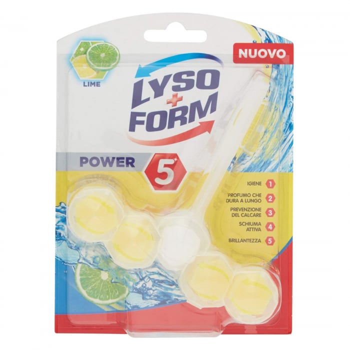 Odorizant toaleta LysoForm Power 5 Lime 55g [1]