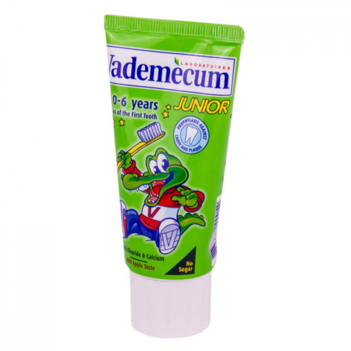 Pasta de dinti Vademecum Junior, pentru copii 0-6 ani, aroma de mere, 50 ml [2]