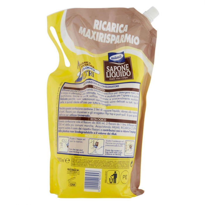 Sapun lichid Milmil Nuca de cocos si vanilie, 2L [2]