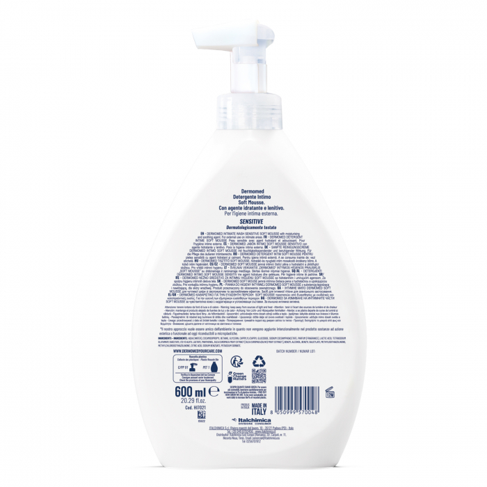 Sapun lichid spuma intim, DermoMed Soft Mousse Intima Sensitive, 600 ml [2]