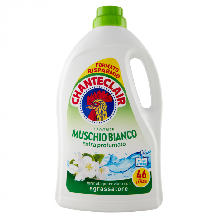 Set ChanteClair pentru Ingrijirea Perfecta a Rufelor, Balsam Rufe Muschio Bianco, 1.4 L, 70 Spalari, Detergent Lichid Muschio Bianco, 2070 ml, 46 Spalari, Solutie Curatare Pete  375 ml [4]