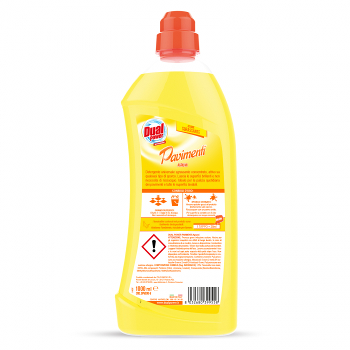 Solutie curatare pardoseli Dual Power Agrumi di Sicilia, 1000ml [2]