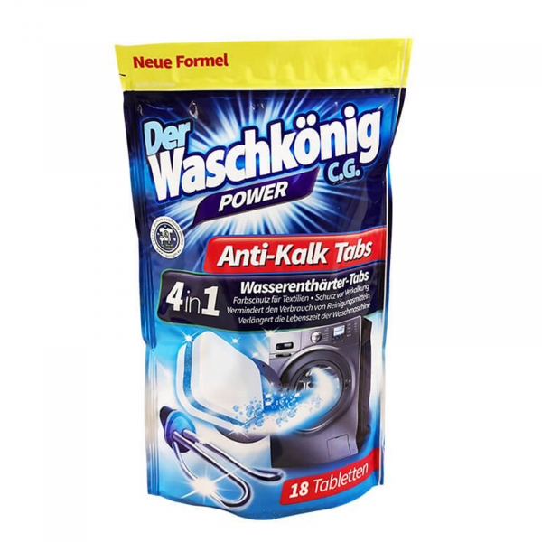 Tablete de curatare Anti-Calcar Der Waschkonig Power 4in1, 18 Buc [1]