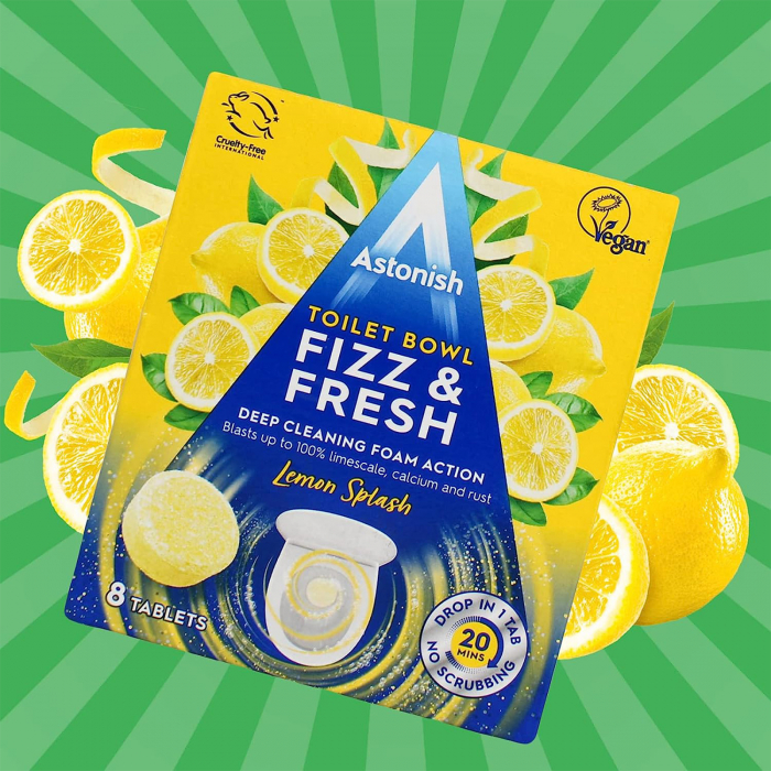 Tablete pentru curatarea vaselor de toaleta, Astonish Lemon Splash 8 buc [3]