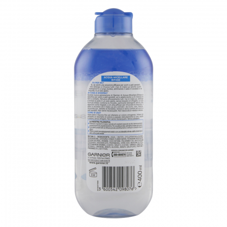 Apa micelara Bifazica Garnier cu Apa de Albastrele pentru ten sensibil, 400 ml [2]