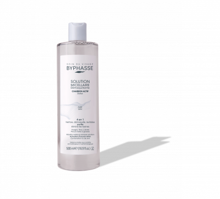 Apa Micelara cu Carbune Activ Byphasse 4in1 Pure Skin, 500 ml [4]