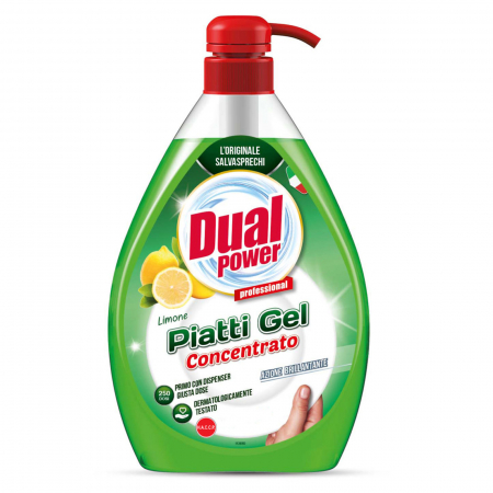Produse Curatenie & Intretinere - Detergent Concentrat Vase Dual Power Limone 1L