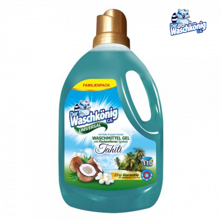 Detergent Lichid Der Waschkonig Tahiti Universal, 3.305L, 110 Spalari [1]
