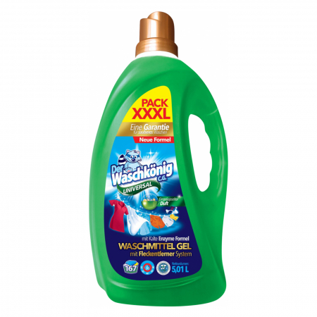 Detergent Lichid Der Waschkonig Universal, 5.01 L, 167 Spalari [0]