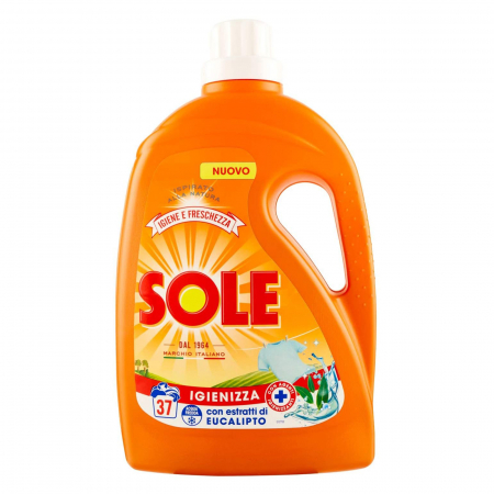 Detergent Lichid igienizant SOLE Extract de Eucalipt, 37 Spalari, 1.85L [0]