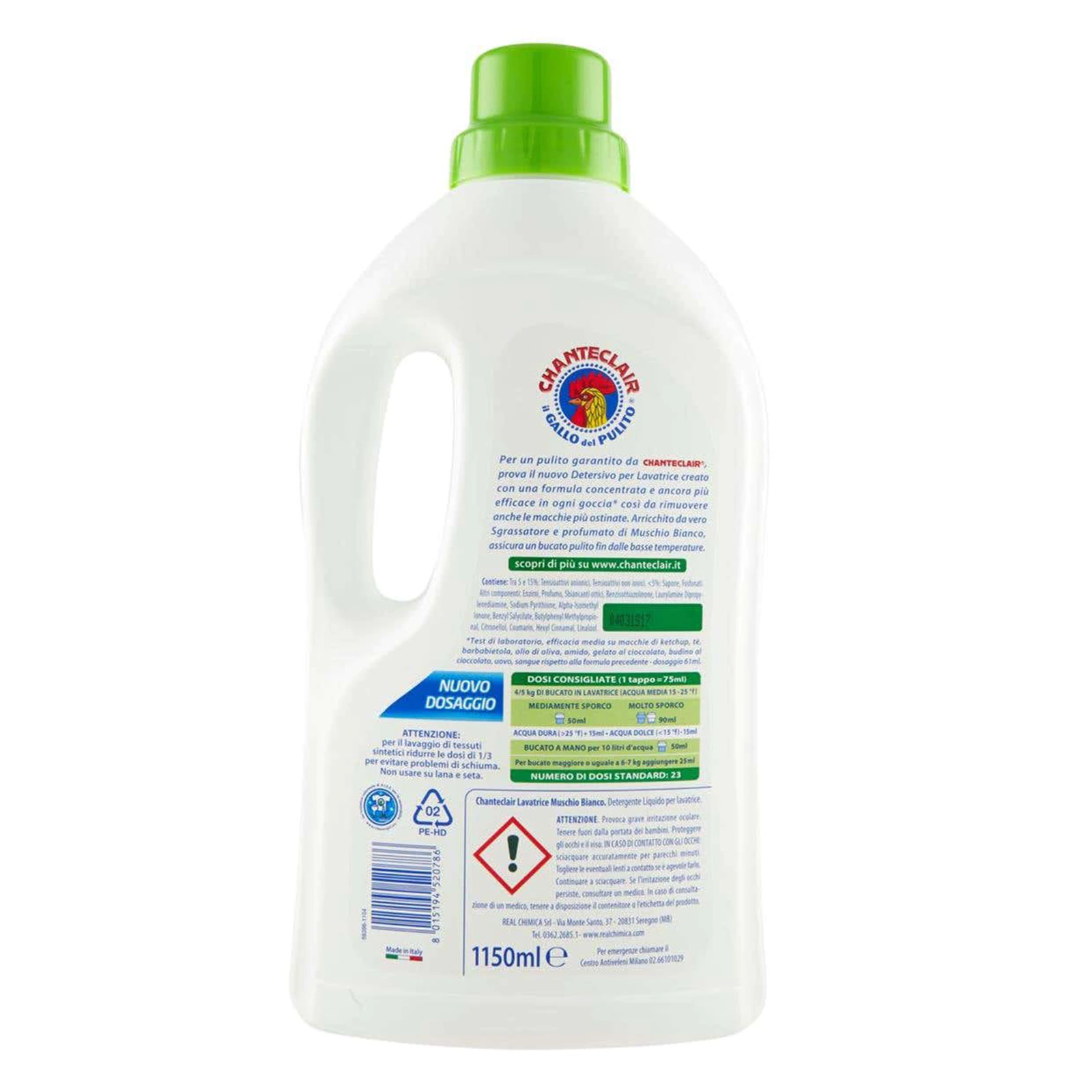 Detergent Rufe Chante Clair Muschio Bianco, 1.150L, 23 Spalari [1]