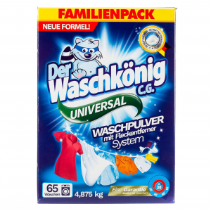 Detergent Rufe Pudra Der Waschkonig Universal, 4.875 kg, 65 spalari [1]