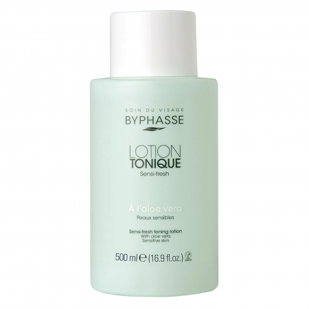 Produse demachiere si curatare - Lotiune tonica Aloe Vera Byphasse Sensi Fresh, 500 ml