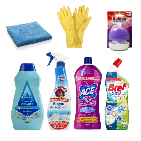 Solutii suprafete baie - Set 7 produse pentru curatarea baii 2.8L