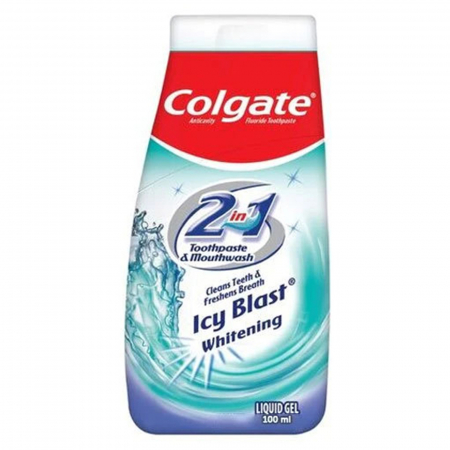 Igiena dentara - Pasta de dinti si apa de gura pentru albire Colgate® Icy Blast 2 in 1 Whitening 100 ml