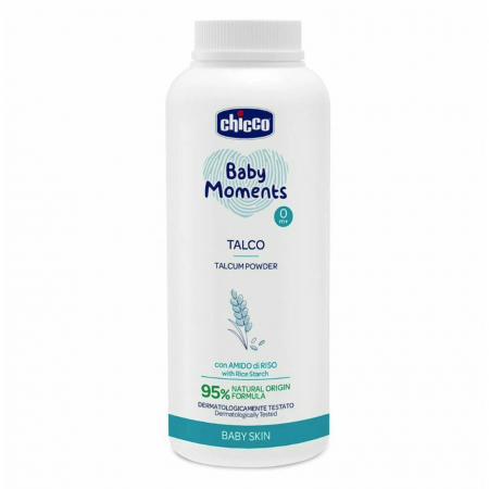 Pudra de Talc Chicco Baby Moments, 150g [0]