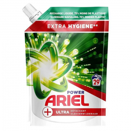 Rezerva detergent lichid Ariel Power +Ultra Extra Hygiene 1450 ml, 29 Spalari [0]