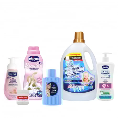 Detergenti speciali rufe - Set 6 Produse Ingrijire Delicata pentru copilul tau