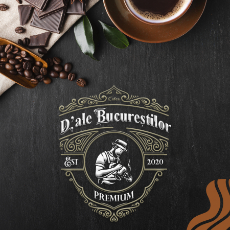 Set pahare din carton, 250ml, 8oz, D'ale Bucurestilor, 50 buc/set [1]