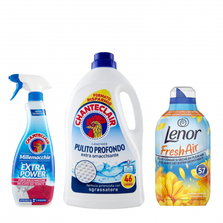 Detergent Lichid - Set ChanteClair pentru Ingrijirea Perfecta a Rufelor, Trio Essential
