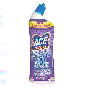 Solutii suprafete baie - Solutie pentru curatat baia Ace Ultra Power gel inalbitor si degresant Floral 750 ml