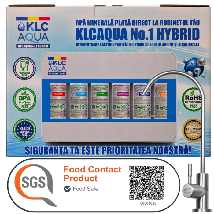 Sistem de ultrafiltrare KLCAQUA No.1 HYBRYD 0,01 microni in 6 stadii de filtrare cu alcalinizare [7]