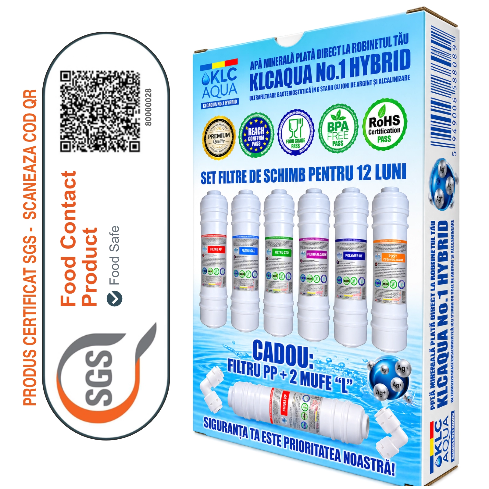 Sistem de ultrafiltrare KLCAQUA No.1 HYBRYD 0,01 microni in 6 stadii de filtrare cu alcalinizare [2]