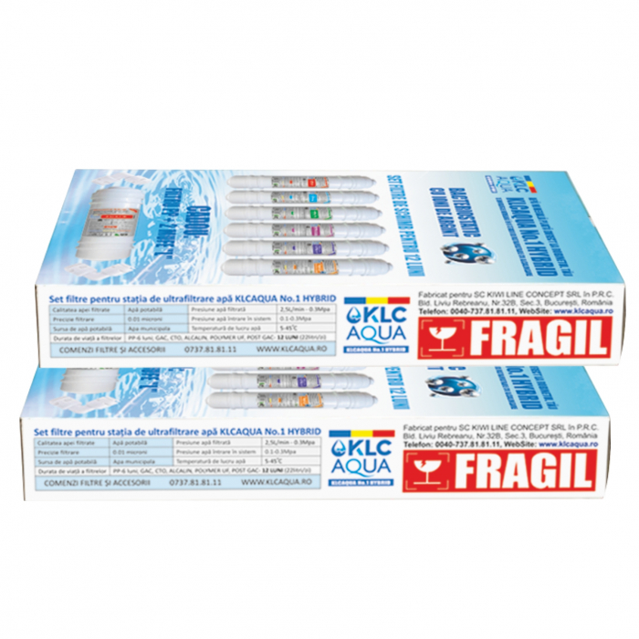 Pachet 14 filtre pentru 2 ani  cu ioni de argint - 2 X PACHET 7 FILTRE SCHIMB KLCAQUA No.1 HYBRID [3]