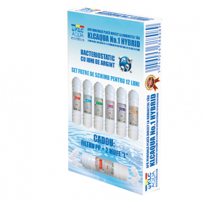 PACHET 7 FILTRE CU IONI DE ARGINT - KLCAQUA No.1 HYBRID (12 LUNI) [3]