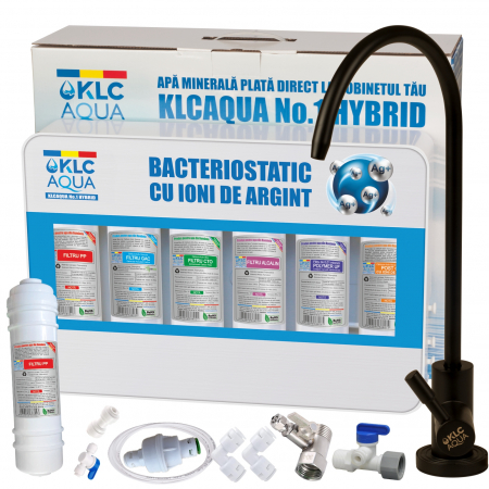 Sisteme de filtrare a apei potabile - Sistem de ultrafiltrare KLCAQUA No.1 HYBRYD 0,01 microni in 6 stadii de filtrare cu alcalinizare