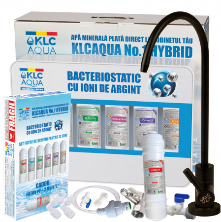 Sisteme de filtrare a apei potabile - Sistem de ultrafiltrare KLCAQUA No.1 HYBRYD 0,01 microni in 6 stadii de filtrare cu alcalinizare