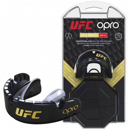 PROTECTIE DENTARA UFC OPRO GOLD BRACES BLACK [1]