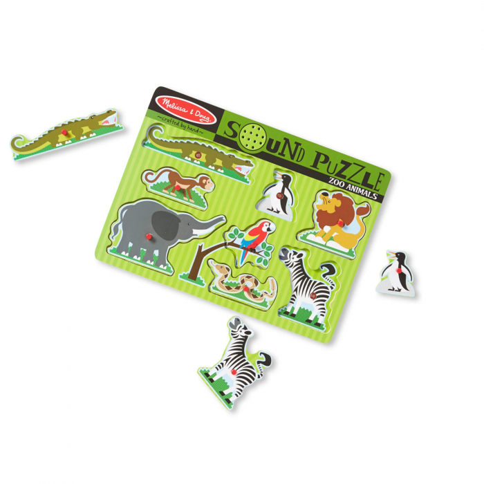 Puzzle cu sunete - animale de la zoo [2]