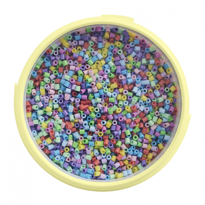 Găleată cu 10000 mărgele de călcat Hama midi mix de 10 culori pastel (mix-50) [2]