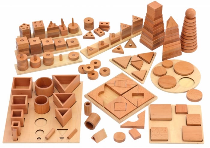 Set sortare Puzzle 12 tipuri din lemn fag [1]