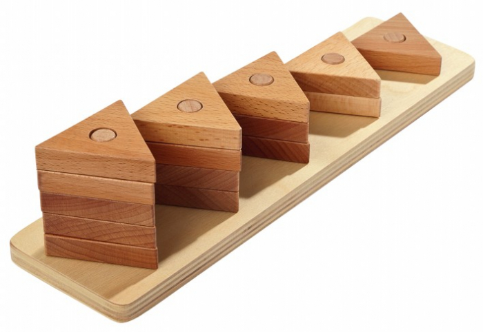 Set sortare Puzzle 12 tipuri din lemn fag [3]