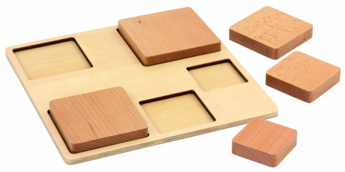 Set sortare Puzzle 12 tipuri din lemn fag [11]