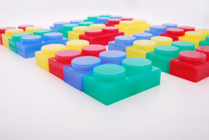 Set de 24 cuburi de construcții moi SiliShapes® [2]
