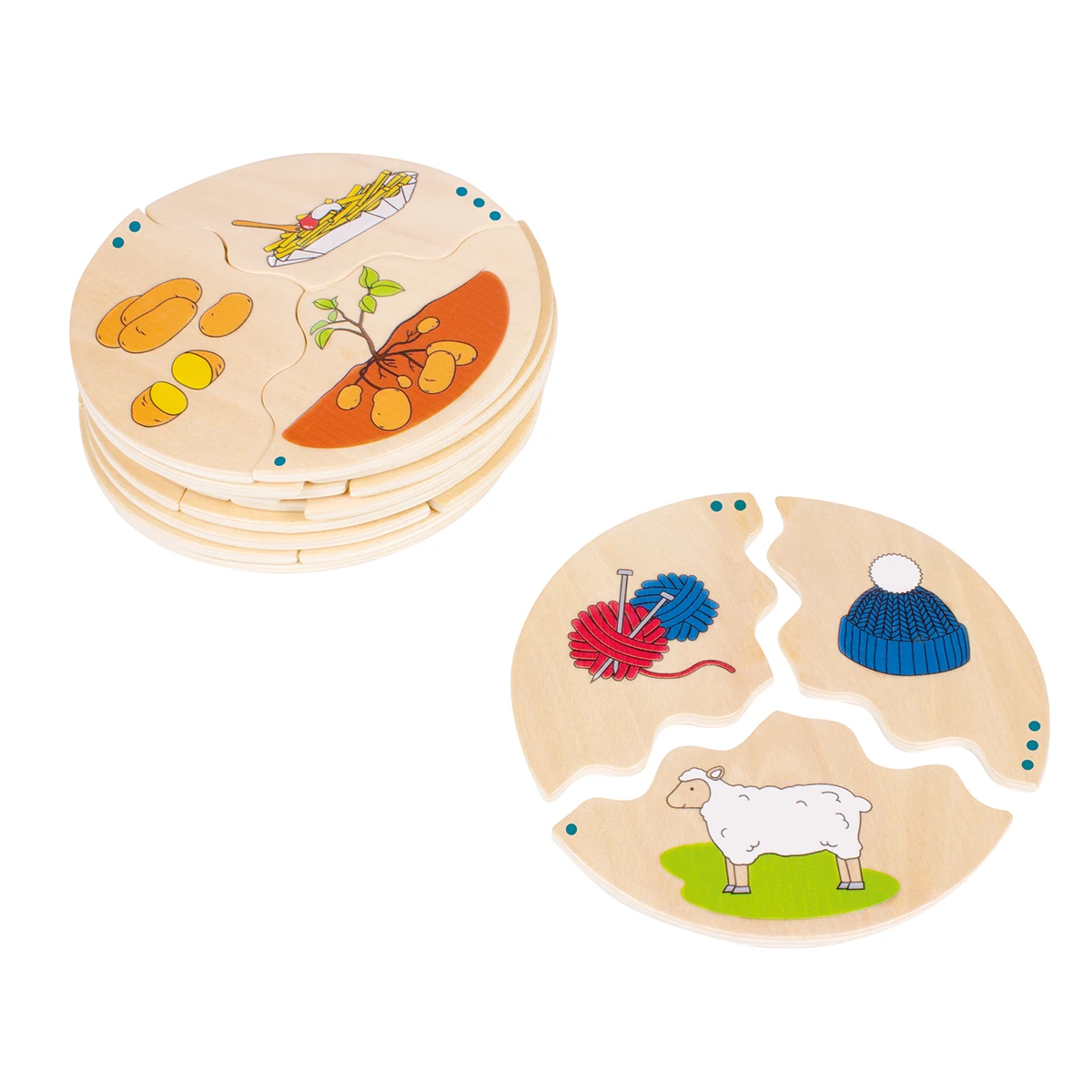 Puzzle educațional din lemn - etapele producției și originea lucrurilor [4]