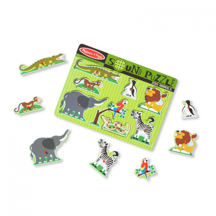 Puzzle cu sunete - animale de la zoo [3]