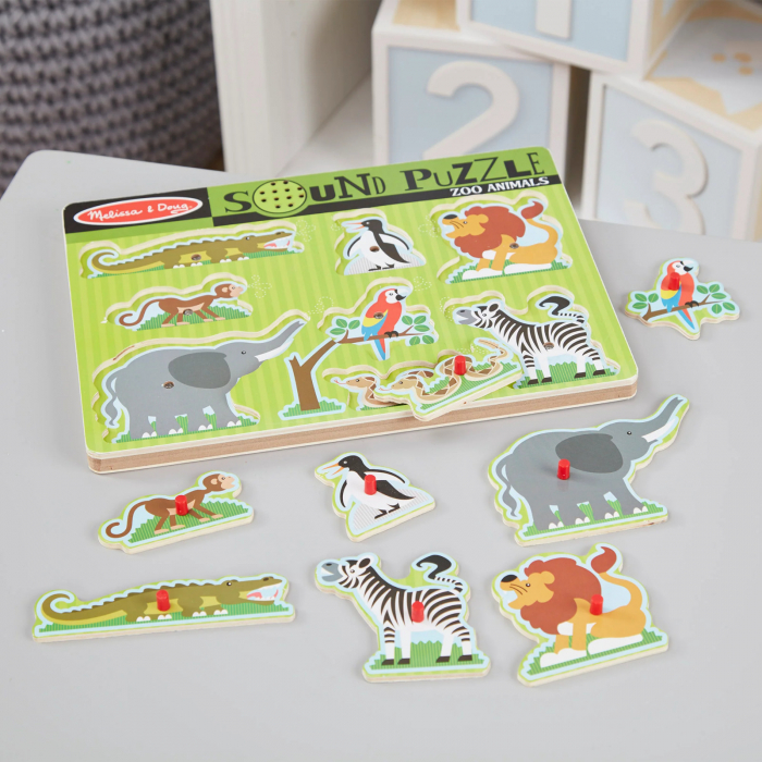 Puzzle cu sunete - animale de la zoo [4]