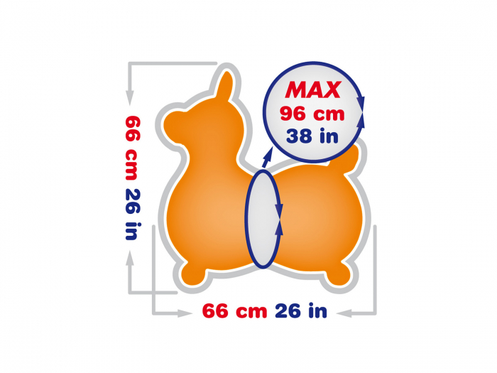 Căluțul săltăreț Rody Max portocaliu [6]