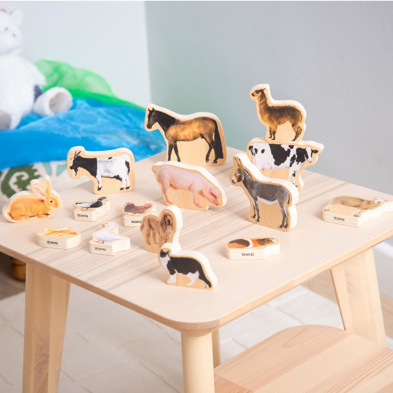 Animale domestice, set de 15 blocuri cu imagini [3]