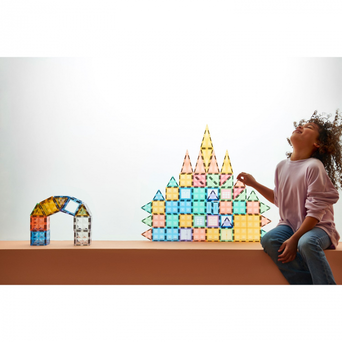 Blocuri magnetice de construcție Pastel, set de 70 piese [4]