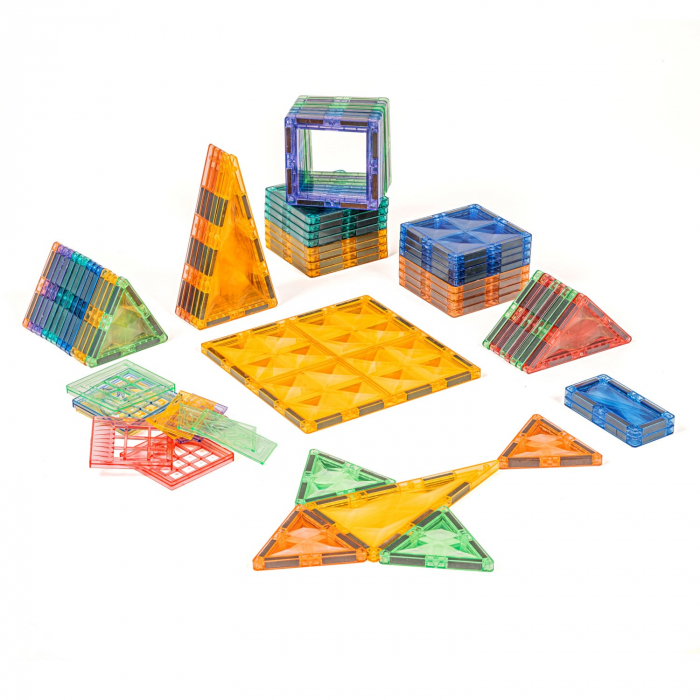 Blocuri magnetice de construcție Pastel, set de 70 piese [2]