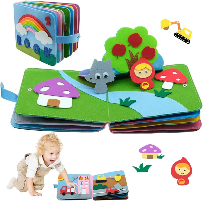 Carte educativă Montessori cu activități senzoriale [5]
